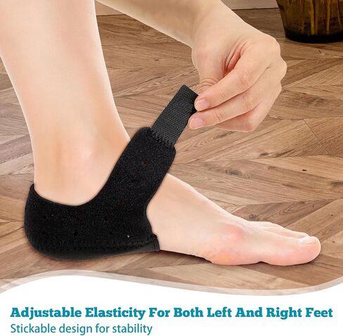 Heel Cushions for Heel Pain Relief, Heel Protectors, Heel Spur Relief Products, Heel Cup Cure for Plantar Fasciitis, Heel Supports for Heel Pain Relief (1 Pair - Large) in Saudi Arabia