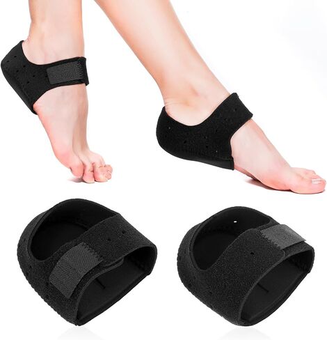 Heel Cushions for Heel Pain Relief, Heel Protectors, Heel Spur Relief Products, Heel Cup Cure for Plantar Fasciitis, Heel Supports for Heel Pain Relief (1 Pair - Large) in Saudi Arabia