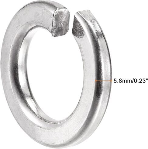 uxcell Split Lock Washer, 7/8-Inch 304 Stainless Steel Spring Lock Washer 10pcs in Saudi Arabia