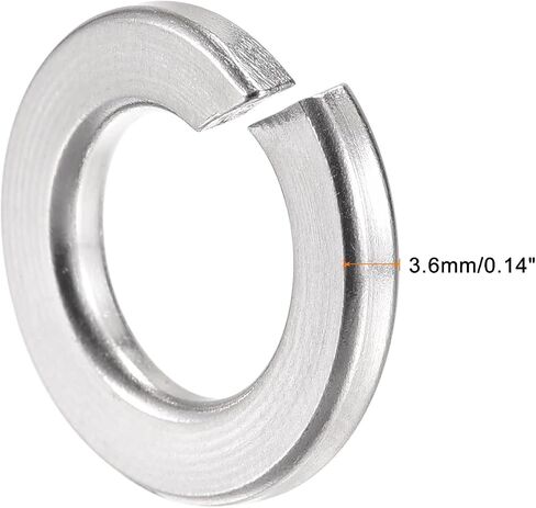 uxcell Split Lock Washer, 7/8-Inch 304 Stainless Steel Spring Lock Washer 10pcs in Saudi Arabia