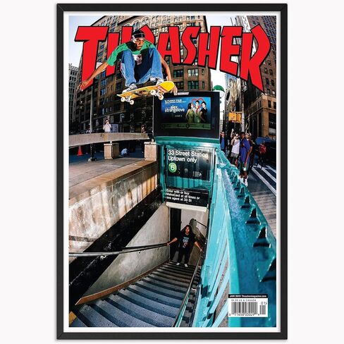 Magazine Cover Poster Room Decor Aesthetics Print Canvas Wall Art Skateboard Posters Teen Boys Wall Decor Gifts 16X24inch Unframed in Saudi Arabia