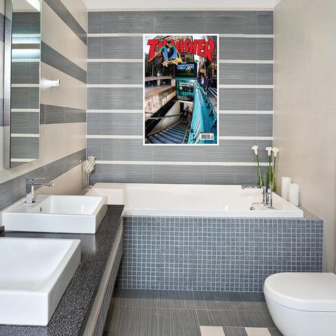 Magazine Cover Poster Room Decor Aesthetics Print Canvas Wall Art Skateboard Posters Teen Boys Wall Decor Gifts 16X24inch Unframed in Saudi Arabia