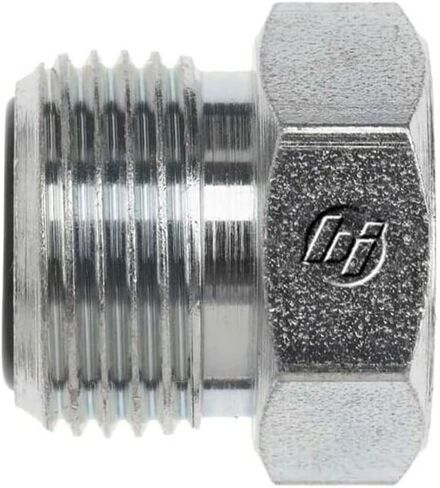 Brennan Industries FS2408-04 Steel Plug O-Ring Face Seal Fitting, 9/16"-18 Male Face Seal x 9/16"-18 Male Face Seal in Saudi Arabia