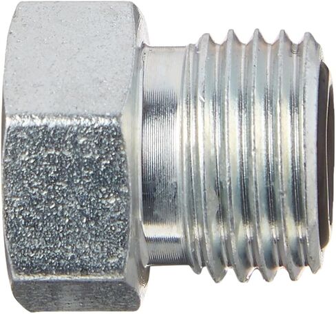 Brennan Industries FS2408-04 Steel Plug O-Ring Face Seal Fitting, 9/16"-18 Male Face Seal x 9/16"-18 Male Face Seal in Saudi Arabia