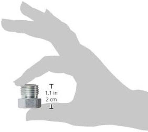 Brennan Industries FS2408-04 Steel Plug O-Ring Face Seal Fitting, 9/16"-18 Male Face Seal x 9/16"-18 Male Face Seal in Saudi Arabia