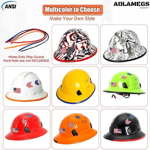 Full Brim Hard Hat Guard, Hard Hat Accessories, Strengthen Helmet Protection, 1PCS Length 36.6in, Black in Saudi Arabia
