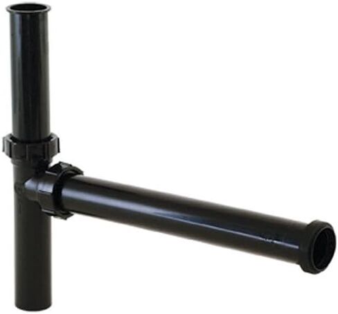 EZ-Flo 1-1/2 Inch x 16 Inch End Outlet Waste Disposer Kit for Tubular Drain Applications, Black Polypropylene, 35322 in Kuwait