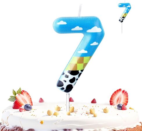 Number Birthday Candles for Cake, Height 4.33in Cake Decoration Birthday Candles Kids Birthday Cake Decoration Cupcake Topper for Boy Girl Children Birthday Party Supply (Number 2) in Saudi Arabia