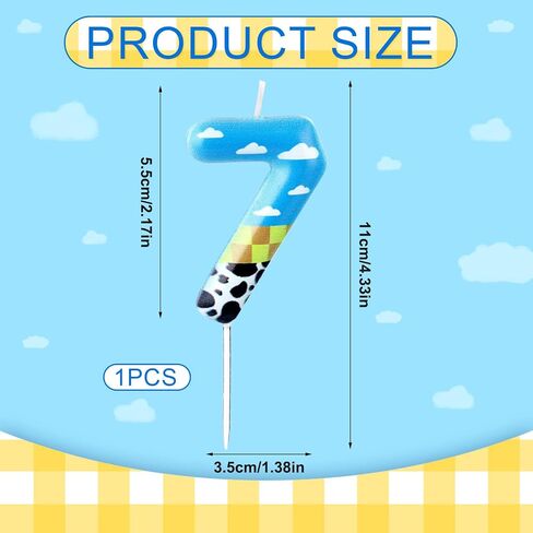 Number Birthday Candles for Cake, Height 4.33in Cake Decoration Birthday Candles Kids Birthday Cake Decoration Cupcake Topper for Boy Girl Children Birthday Party Supply (Number 2) in Saudi Arabia