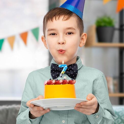 Number Birthday Candles for Cake, Height 4.33in Cake Decoration Birthday Candles Kids Birthday Cake Decoration Cupcake Topper for Boy Girl Children Birthday Party Supply (Number 2) in Saudi Arabia