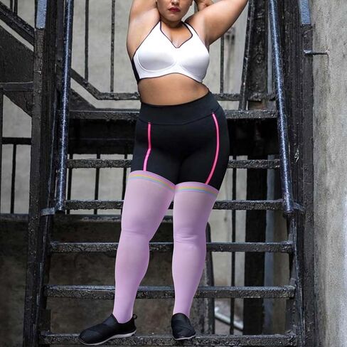 القمر الخشب حجم كبير المفتوحة تو الفخذ جوارب عالية الضغط 15-20mmHg واسعة العجل بدون أكمام جوارب ضغط للنساء in Kuwait