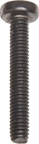 أجزاء صغيرة M425MPP188B 18-8 برغي آلة رأس من الفولاذ المقاوم للصدأ، لمسة نهائية من أكسيد أسود، تلبي DIN 7985، #2 فيليبس، مقاس خيط M4-0.7، طول 25 مم، ملولب بالكامل، مستورد (عبوة من 50 قطعة) in Saudi Arabia
