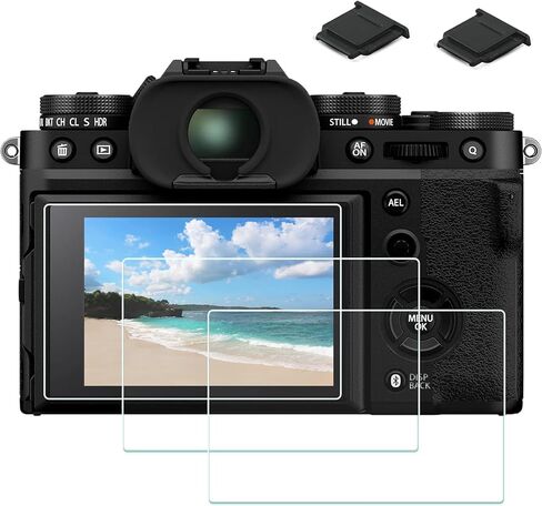 [عبوة من 3 قطع] واقي شاشة X-T4 لكاميرا فوجي فيلم إكس تي 4، واقي شاشة LCD من الزجاج المعالج بالحرارة PCTC متوافق مع كاميرا فوجي فيلم إكس تي 4، 2 × غطاء حذاء ساخن + 1 × محول بطاقة ذاكرة Macro SD/TF in Kuwait