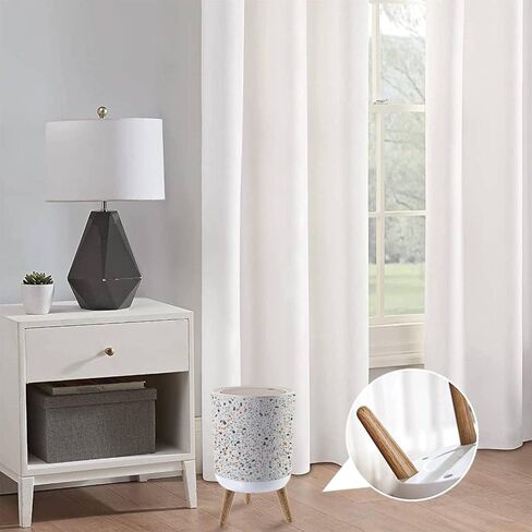 سلة مهملات صغيرة مع غطاء للحمام والمطبخ والمكتب والحفاضات وأرضية تيرازو وملمس سلس من النوع الإيطالي والأرضيات البندقية المقاومة للكلاب وسلة النفايات ديكور لطيف، 8.66 × 14.3 بوصة in Kuwait