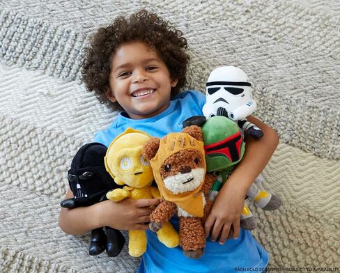 Mattel Star Wars Plush 8-Inch Figure 3-Pack, Return of the Jedi Endor Celebration Set, 2 Ewoks & 1 C-3Po Soft Robot Doll with Metallic Fabric in Saudi Arabia