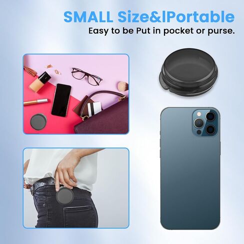 Small Pill Box 6pcs Daily Mini Pill Organizer Travel Pill Container Cute Portable Pill Case Holder Medicine Storage Dispenser Earplug Case for Purse Pocket Briefcase Cod Liver Oil(Black) in Saudi Arabia