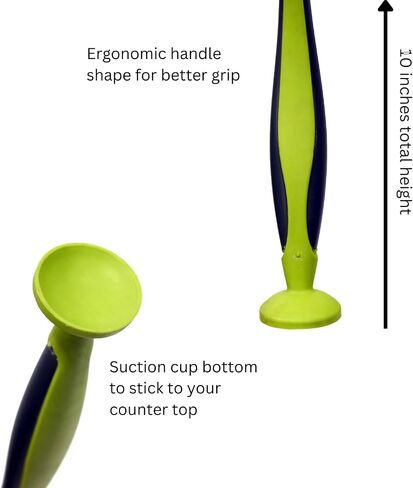 Suction Cup Stand-Up Bristle Brush, White in Saudi Arabia