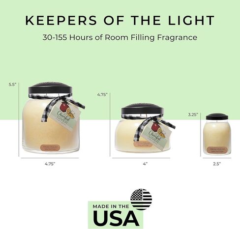 A Cheerful Giver - Cranberry Orange - 34oz Papa Scented Candle Jar with Lid - Keepers of the Light - 155 Hours of Burn Time, Gift for Women, Red in Kuwait