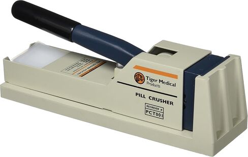 Sammons Preston Powerhouse Pill Crusher, Tablet Grinder Crushes Pills Into Fine Powder, Pouches Catch Ground Pills, Handle and Pouches are Easily Used in Saudi Arabia