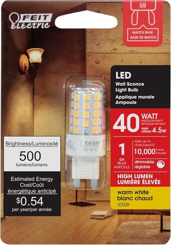 FEIT BPG940/830/LED 500 Lumen Warm White G9 LED Light Bulb in Saudi Arabia