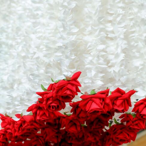 THE ART BOX 2 feet Artificial Hanging Flowers Red Vine Silk Garland for Wedding, Diwali Decoration Floral Arch Party Garden Home Decor (2 Pc) in Kuwait
