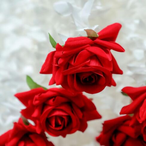 THE ART BOX 2 feet Artificial Hanging Flowers Red Vine Silk Garland for Wedding, Diwali Decoration Floral Arch Party Garden Home Decor (2 Pc) in Kuwait