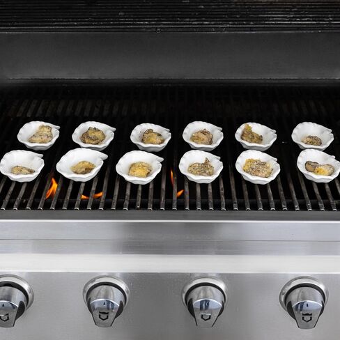 Outset Grillable Shells, Ceramic Oyster Shells, Set of 12 Shells For Grilling, Baking and Serving in Saudi Arabia