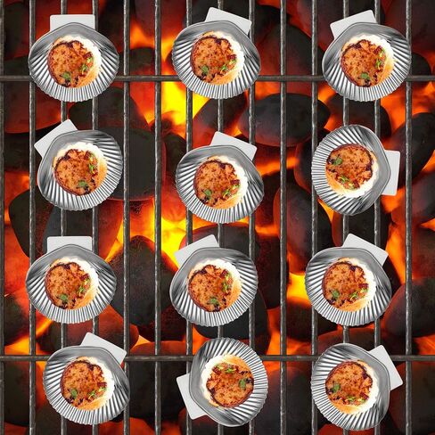 Outset Grillable Shells, Ceramic Oyster Shells, Set of 12 Shells For Grilling, Baking and Serving in Saudi Arabia