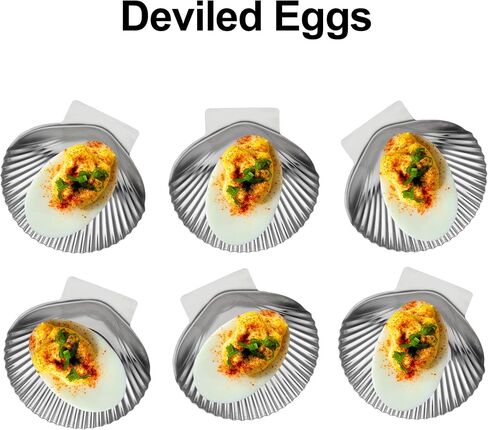 Outset Grillable Shells, Ceramic Oyster Shells, Set of 12 Shells For Grilling, Baking and Serving in Saudi Arabia