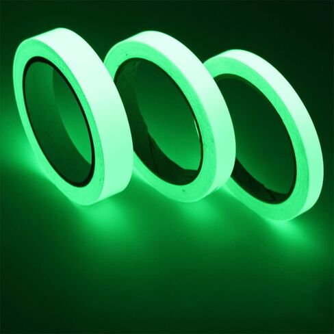 5 قطع شريط مضيء ذاتي اللصق يتوهج في الظلام ملصق جداري ضوء فلورسنت، 5 ألوان شريط مصباح نيون / قماش فلورسنت 0.59 بوصة × 16.4 قدم in Saudi Arabia