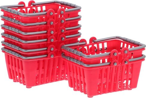 Toddmomy Mini Toys Shopping Cart 20Pcs Mini Shopping Basket Mini Shopping Basket Small Retail Shopping Basket Grocery Basket with Handles for Girls Age 4-5 (Girls Age 4-5 Furniture Dolly in Kuwait
