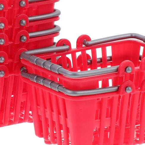 Toddmomy Mini Toys Shopping Cart 20Pcs Mini Shopping Basket Mini Shopping Basket Small Retail Shopping Basket Grocery Basket with Handles for Girls Age 4-5 (Girls Age 4-5 Furniture Dolly in Kuwait