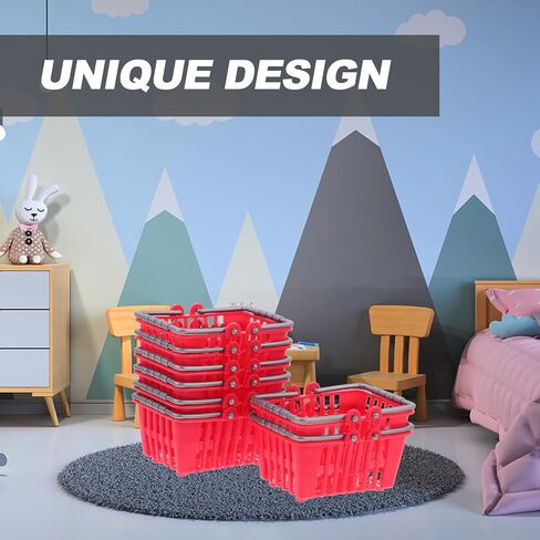 Toddmomy Mini Toys Shopping Cart 20Pcs Mini Shopping Basket Mini Shopping Basket Small Retail Shopping Basket Grocery Basket with Handles for Girls Age 4-5 (Girls Age 4-5 Furniture Dolly in Kuwait