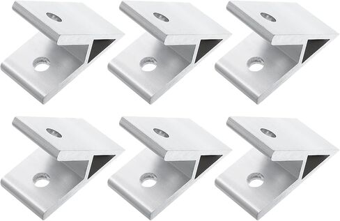 uxcell 6Pcs 45 Degree Angle Aluminum Profile Corner Brackets, Corner Brace Joint Connectors for 4040 Series (Silver Tone) in Saudi Arabia