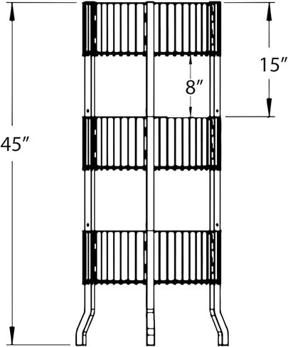 يعرض عازار 300703 صناديق تفريغ الأسلاك المستديرة ذات 3 طبقات، باللون الأبيض in Kuwait