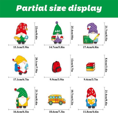 9 أوراق ملصقات نافذة العودة إلى المدرسة، كتب جنوم، حافلة المدرسة، ألوان مائية على الوجهين، ملصقات نافذة ثابتة قابلة لإعادة الاستخدام، يوم المدرسة، ديكورات الفصل الدراسي للترحيب بالعودة إلى المدرسة in Kuwait