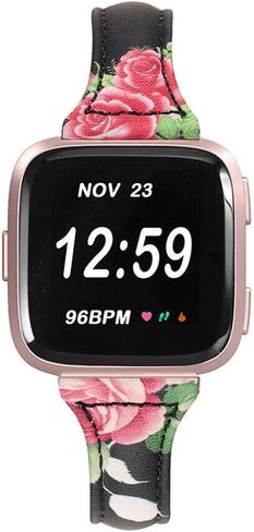 Replacement For Fitbit Versa 1/2/Lite Leather Wristband Bracelet Band Strap in Saudi Arabia