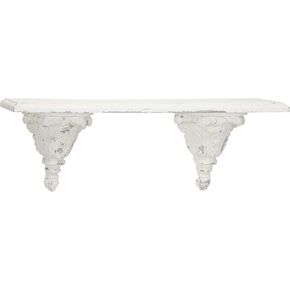 Deco 79 Wall Shelf, 32" L x 6" W x 11" H, White