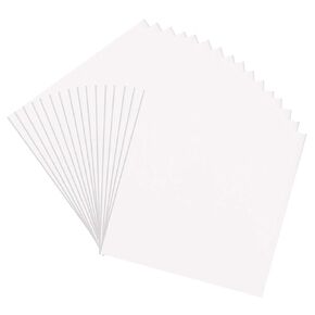 16pcs 6x6 Inch 2mm Self Adhesive Foam Sheets Double Sided Adhesive 3D Foam Sheets Eva Foam Paper Sheets Adhesive Mount for Shaker Card Scrapbooking, White