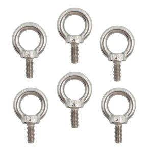 2PCS M12 Lifting Eye Bolt, Stainless Steel Male Thread Eye Bolts, Heavy Duty Screw Ring Shaped Eye Bolt