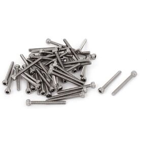 M3x30mm 0.5mm Pitch Bolts Socket Cap Head Hex Key Screws 50pcs
