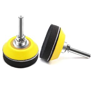 Mesee 2 Packs 2 Inch Hook & Loop Sanding Backing Pads with Soft Foam Layer Buffering Pad, 1/4 inch Shank Sanding Discs Pad Adapter Replacement Kit for Air Die Grinder Sander Rotary Tool