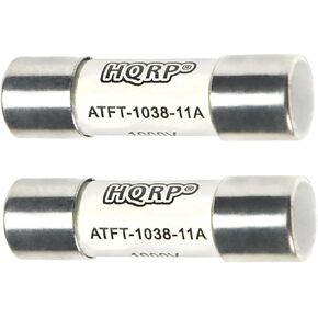 HQRP 5-Pack DMM-11a Fast-Acting Digital Multimeter Fuse 11Amp 1000V Replacement for Bussmann DMM-11, DMM-11a, DMM-B-11, DMM-B-11a, DMM-11AR, LITTELFUSE Flu 11a, Compatible with Fluke, Brymen, Klein