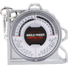 Magnetic Angle Finder Angle Locator Multifunctional Protractor Pitch & Slope Locator Inclinometer for Interior Decoration