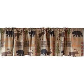Carstens Lake Country Rustic Window Valance 18" x 84", Yellow