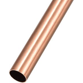 METALLIXITY Copper Tube (15mm OD x 0.5mm Wall T x 100mm L), Straight Tubing - for Home Furnishing, Machinery, DIY Handicraft