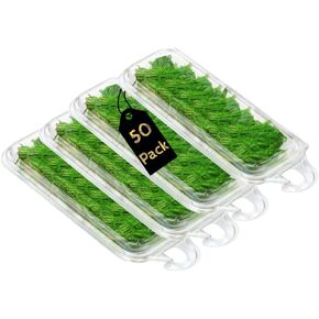 Smygoods Herbs Disposable Clamshell Containers, 0.25 oz, Pack of 50