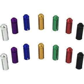 lasenersm 14 Pieces Dart Flights Protectors Dart Flights Savers Aluminum Alloy Mini Darts Flights Protectors Darts Tail Wing Protective Tip Replacement Darts Accessories, Multicolor