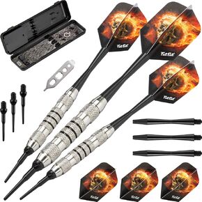 Fat Cat Blazer Soft Tip Darts with Storage/Travel Case, 16 Grams, Black