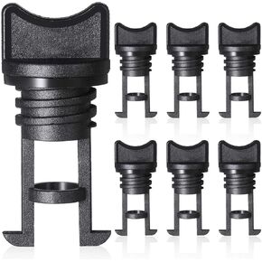 BOAO 6 Pieces Nylon Kayak Drain Plugs Thread Drain Plugs for Kayak Dinghy Canoe Boat
